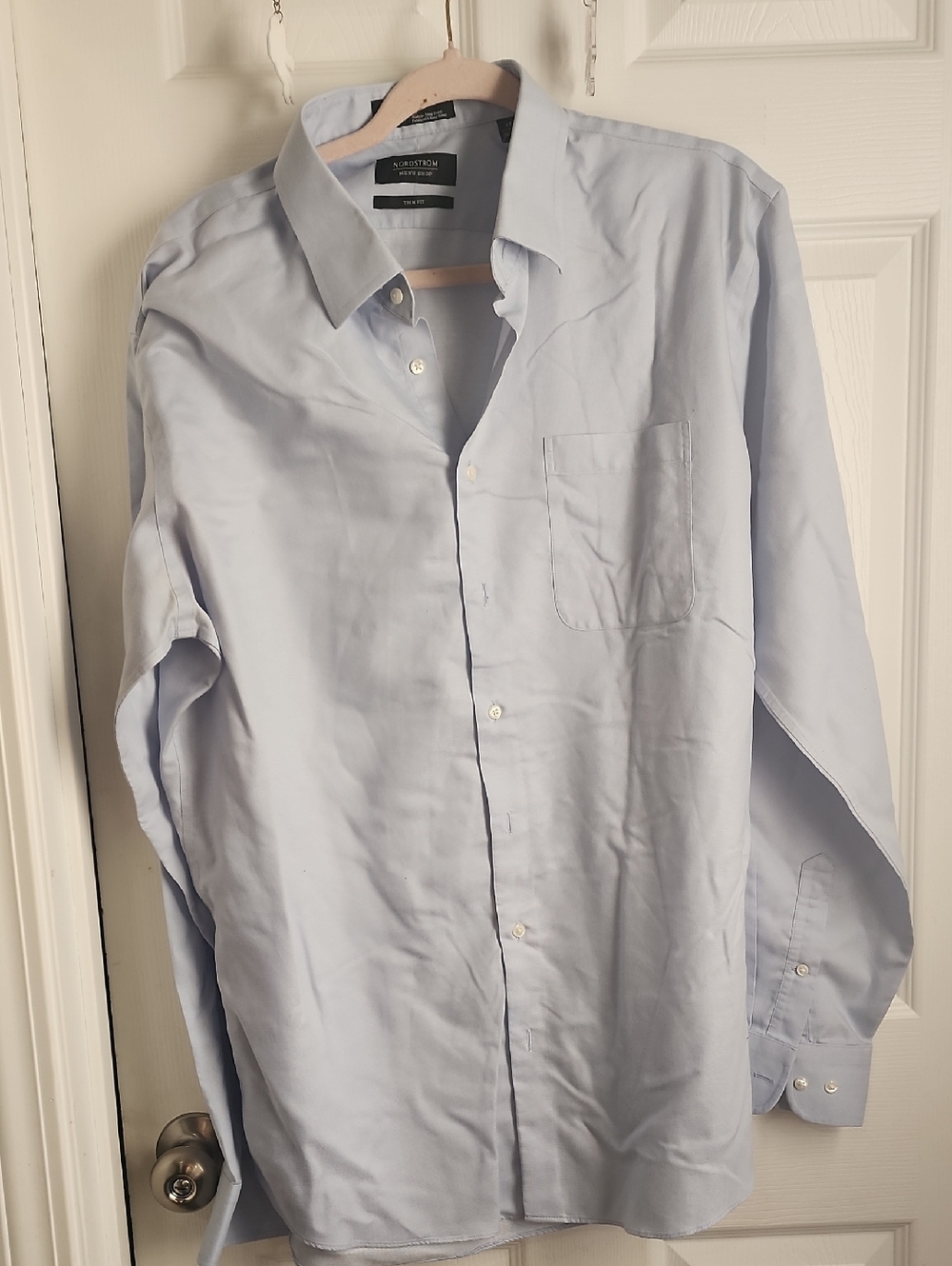 Nordstrom Men’s Light Blue Long-Sleeve Dress Shirt